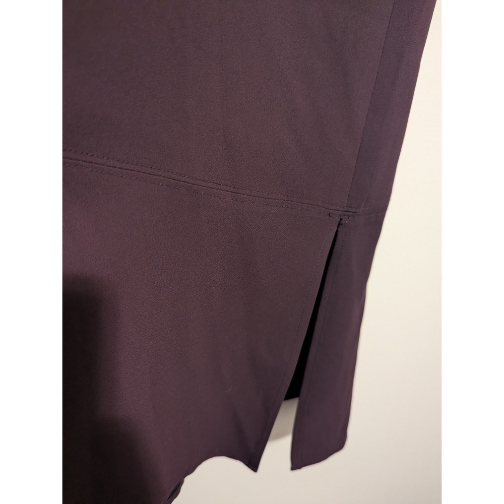 Aritzia Babaton‎ Pacey Dress Plum Purple V-Neck Slits Midi Women's Size XXS - Picture 3 of 12